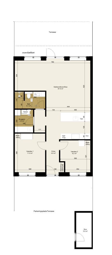 Visual presentation of the listing