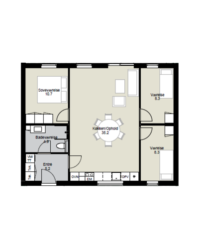 4 vær. rækkehus på 85 m² - Spiræavænget, Fredericia - 4