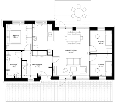 4 vær. lejlighed på 114 m² - Lysmosevænget, Silkeborg - 4