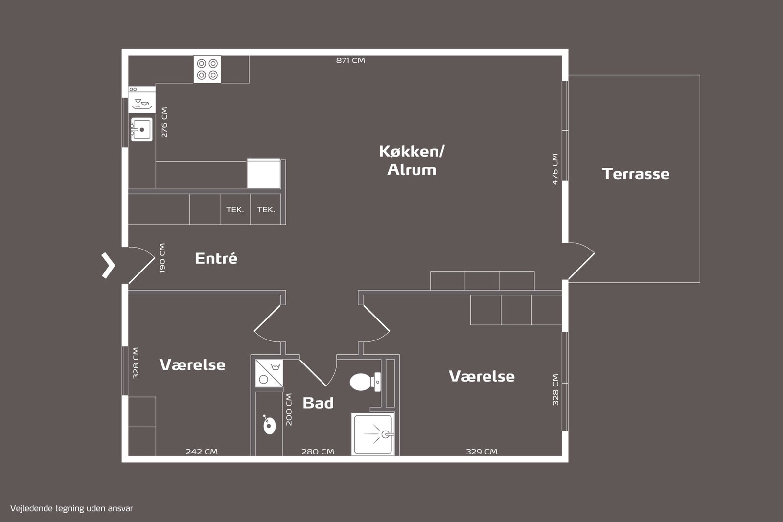 Visual presentation of the listing