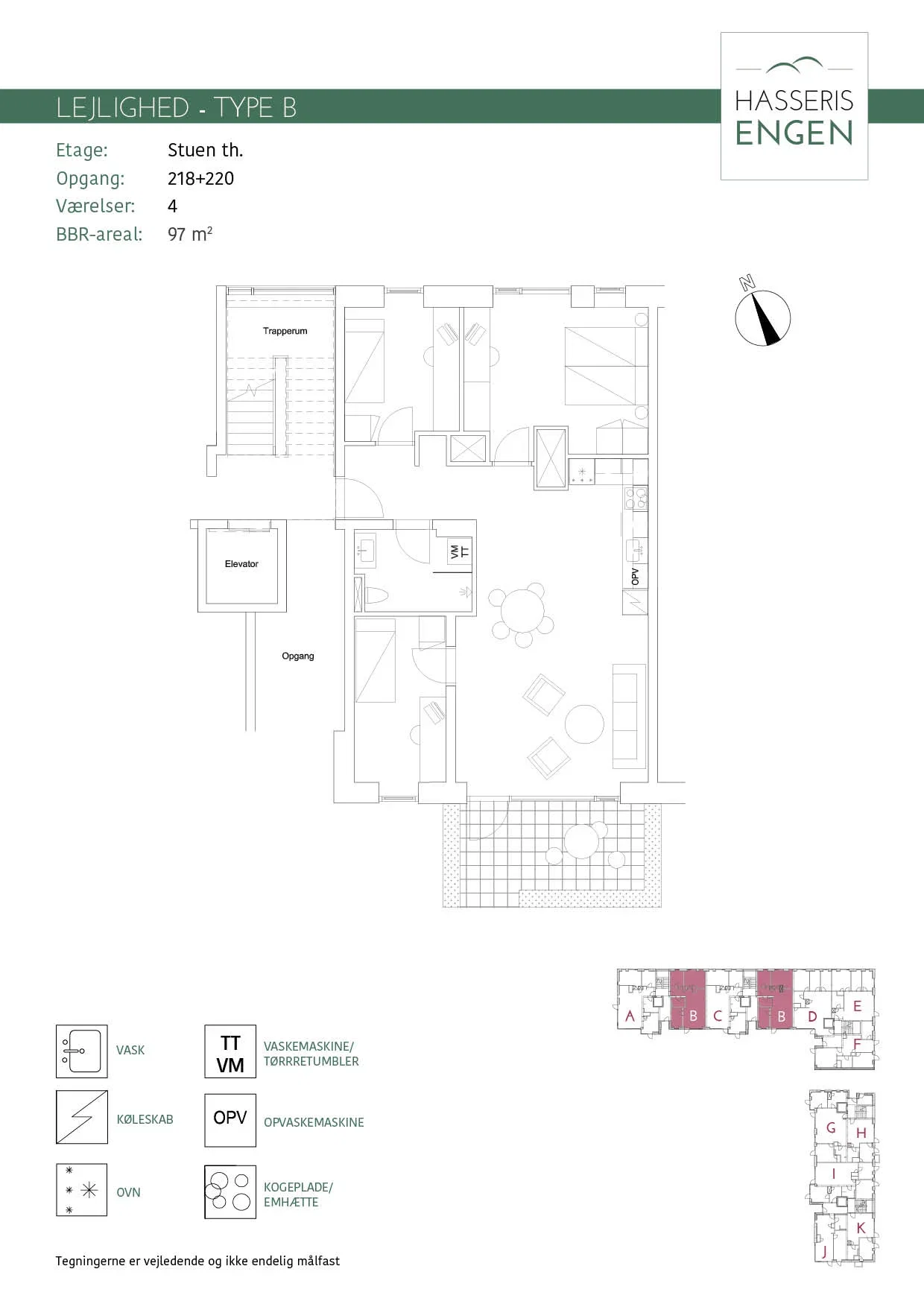 Visual presentation of the listing