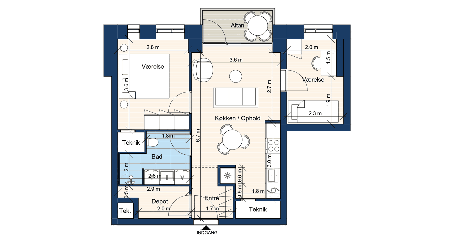 Visual presentation of the listing