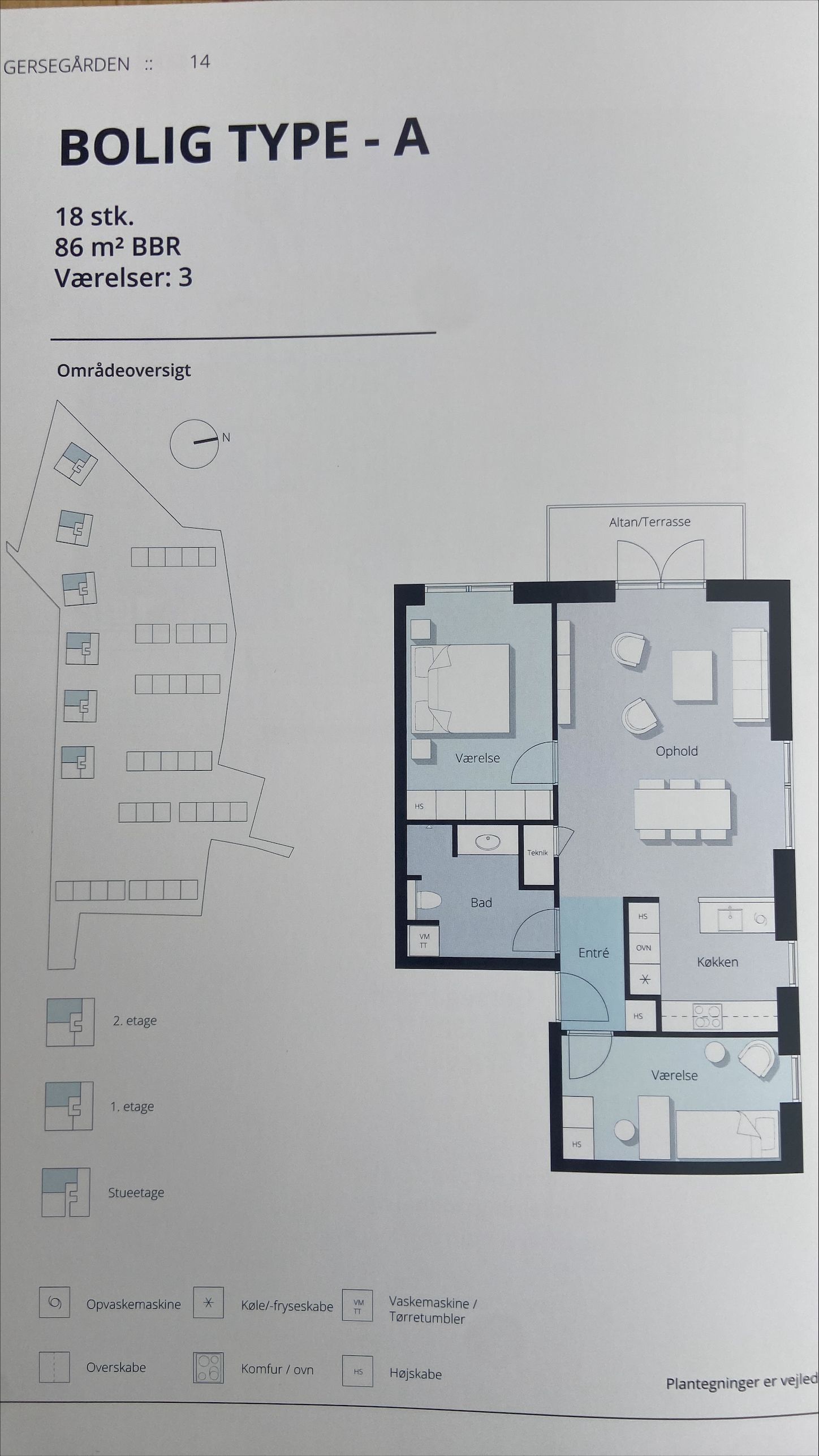 Visual presentation of the listing