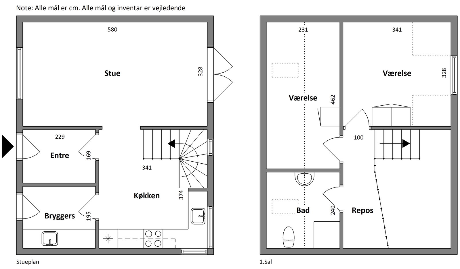 Visual presentation of the listing