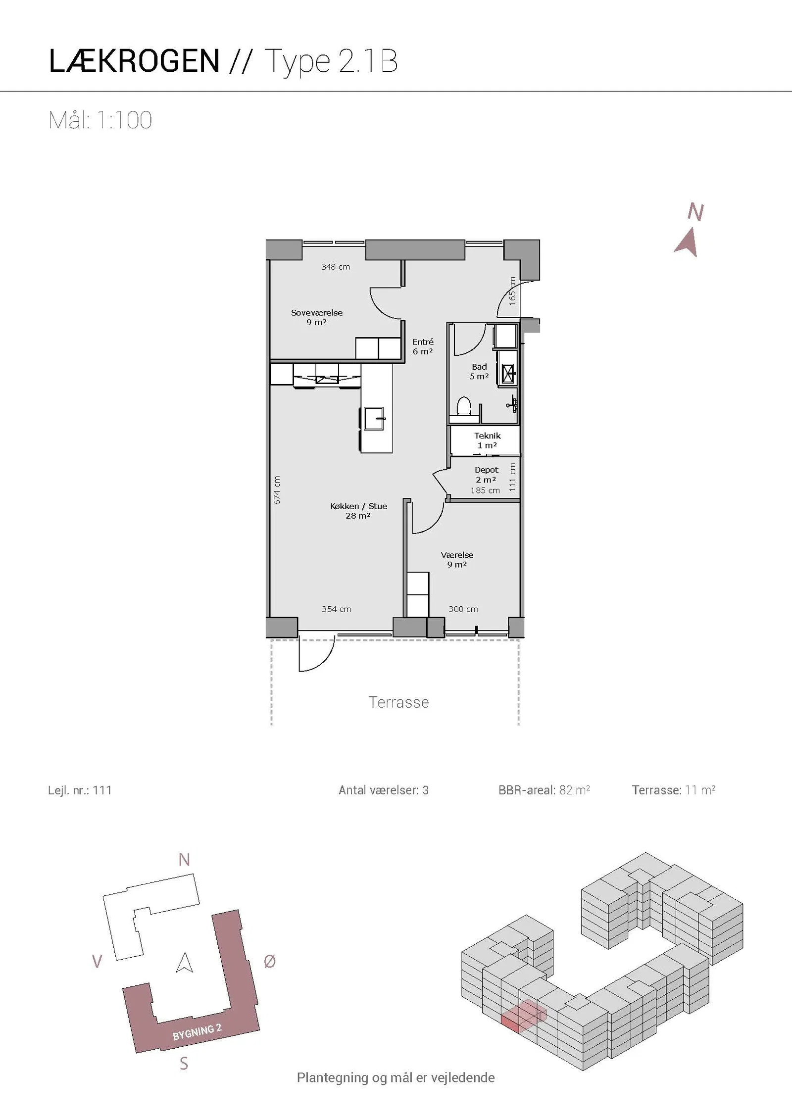 Visual presentation of the listing
