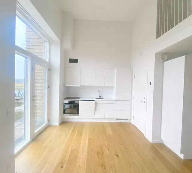 apartment Lys lejlighed med terrasse, beliggende ved fjord og natur