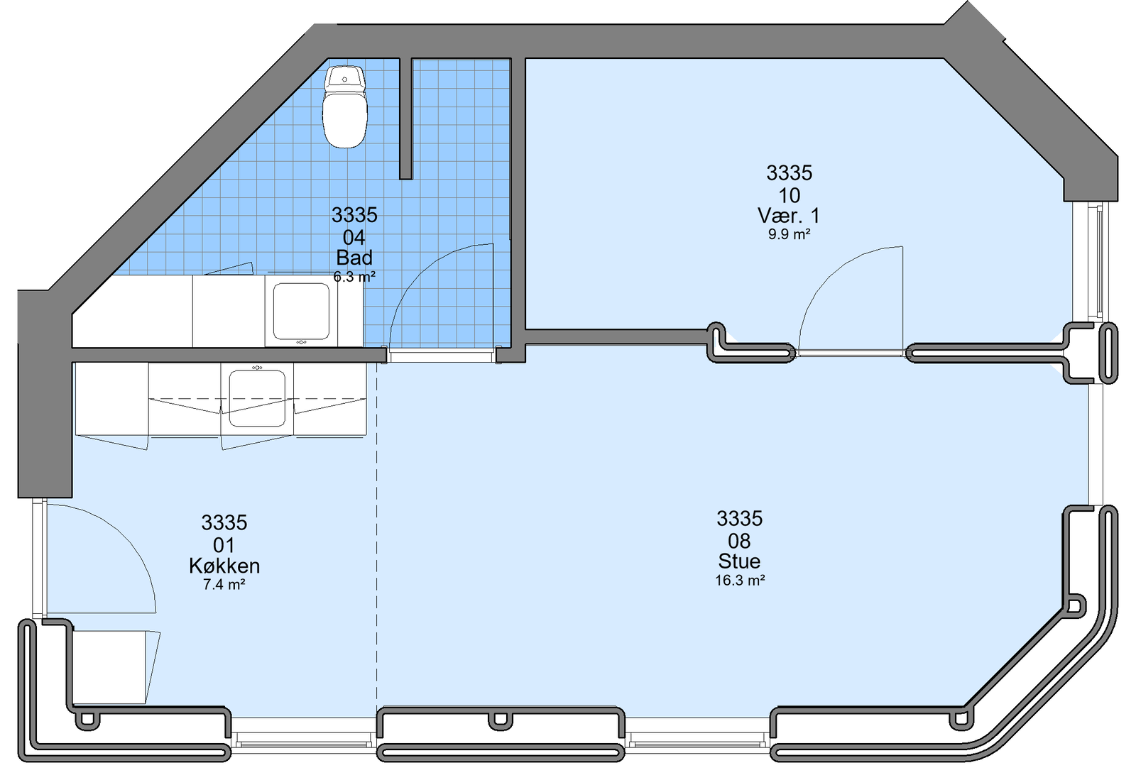 Visual presentation of the listing