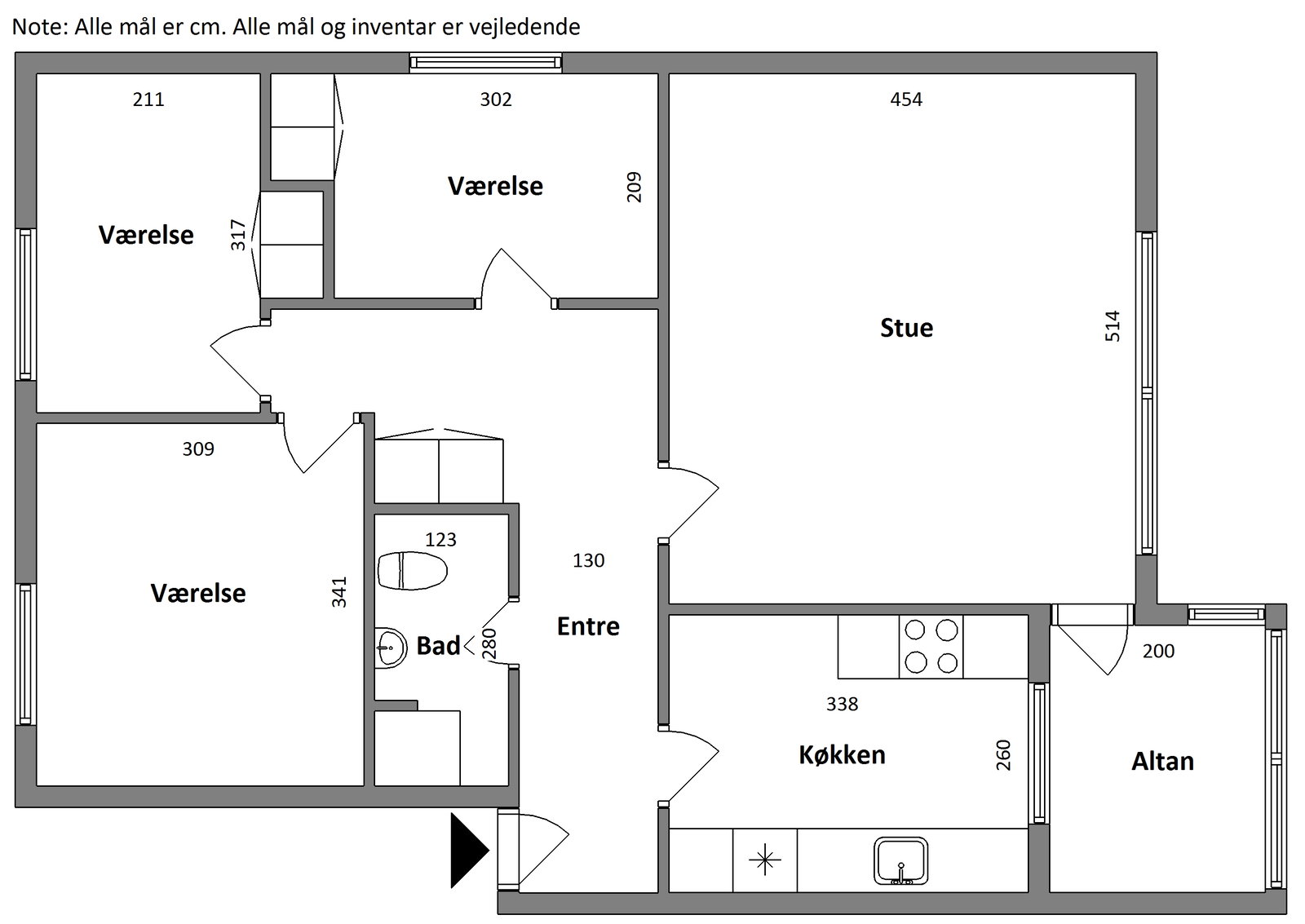 Visual presentation of the listing