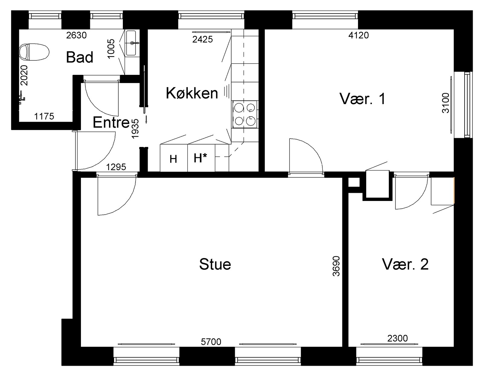 Visual presentation of the listing
