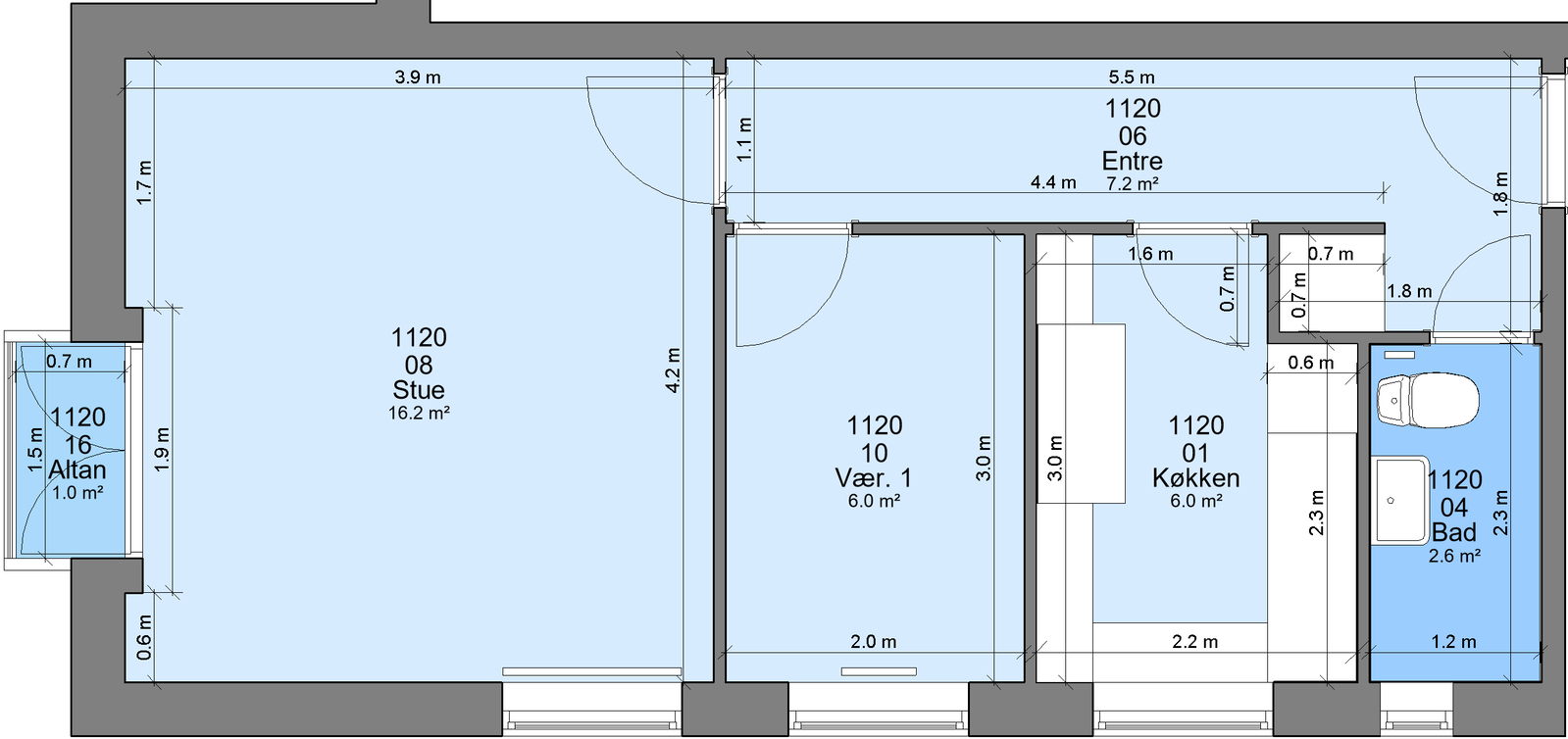 Visual presentation of the listing