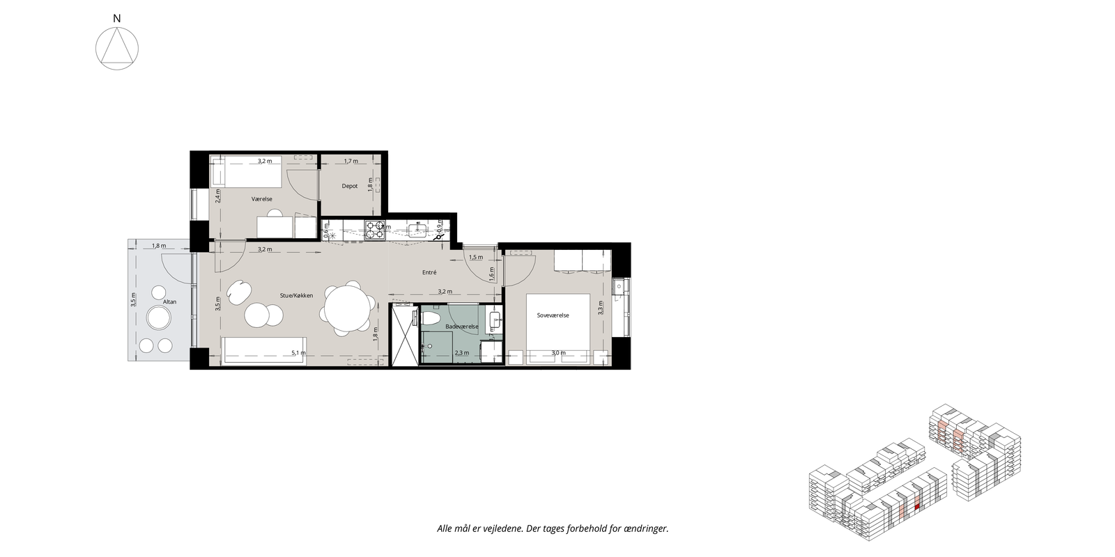Visual presentation of the listing