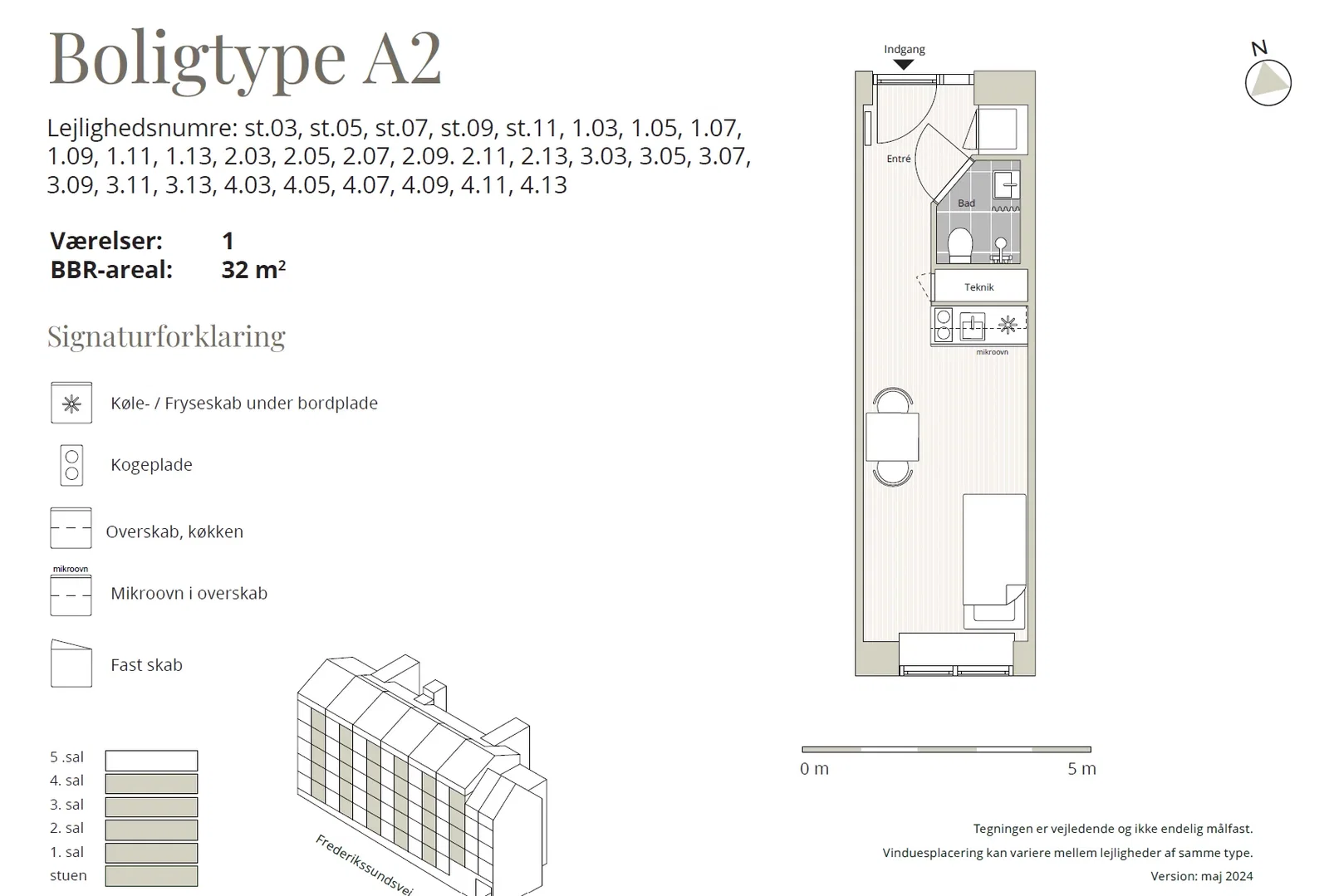 Visual presentation of the listing