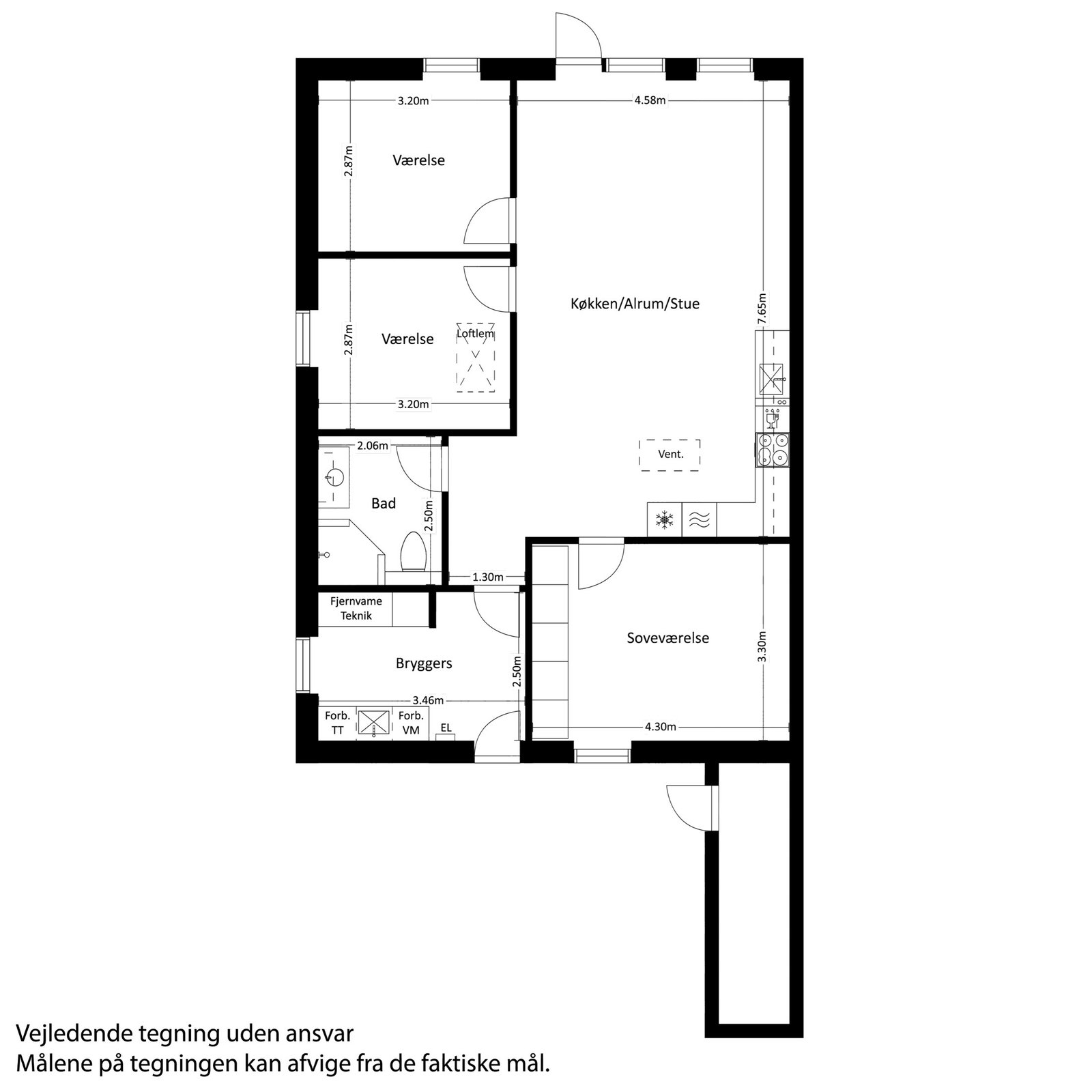 Visual presentation of the listing