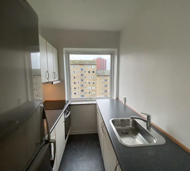 apartment Lys 1-værelses med stort køkken og altan