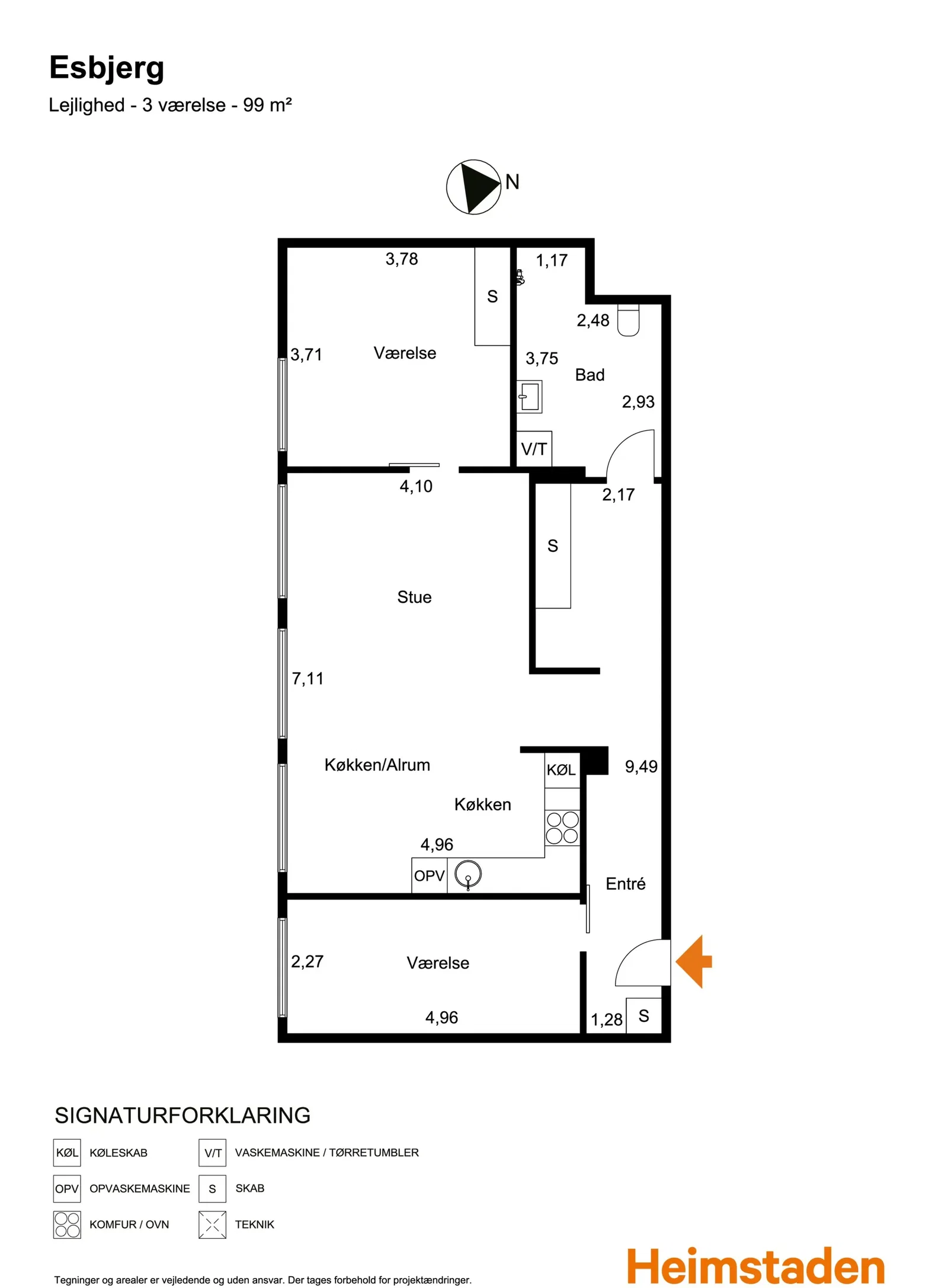 Visual presentation of the listing
