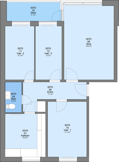 Centrale boliger i Ringkøbing – 72 boliger - Kronager, Ringkøbing - 3