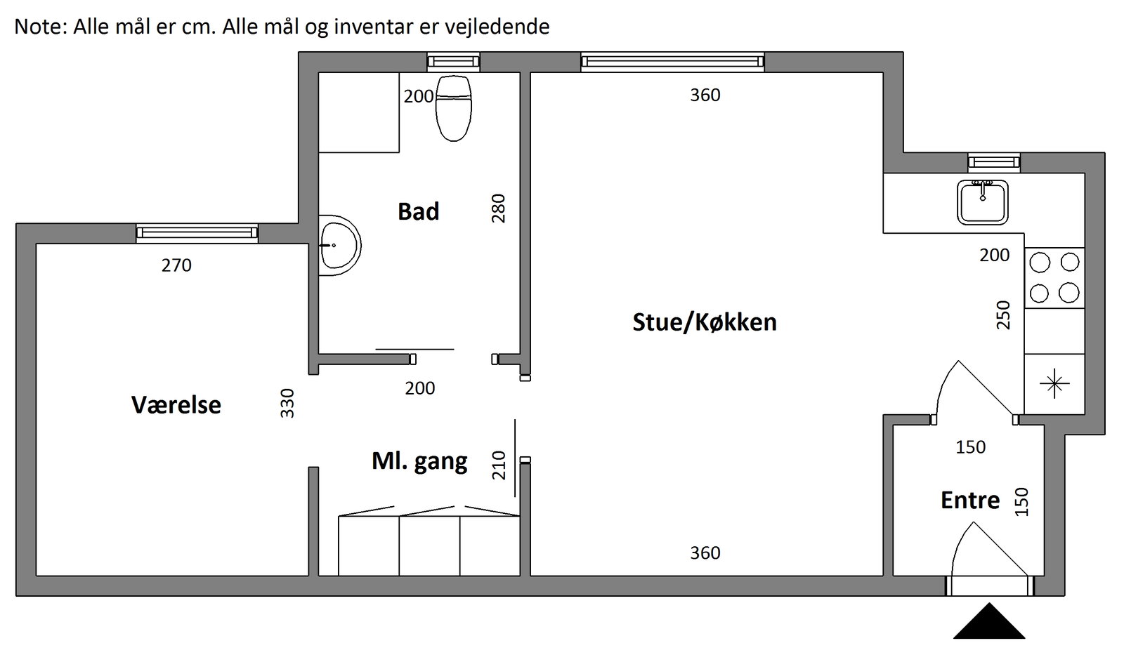 Visual presentation of the listing