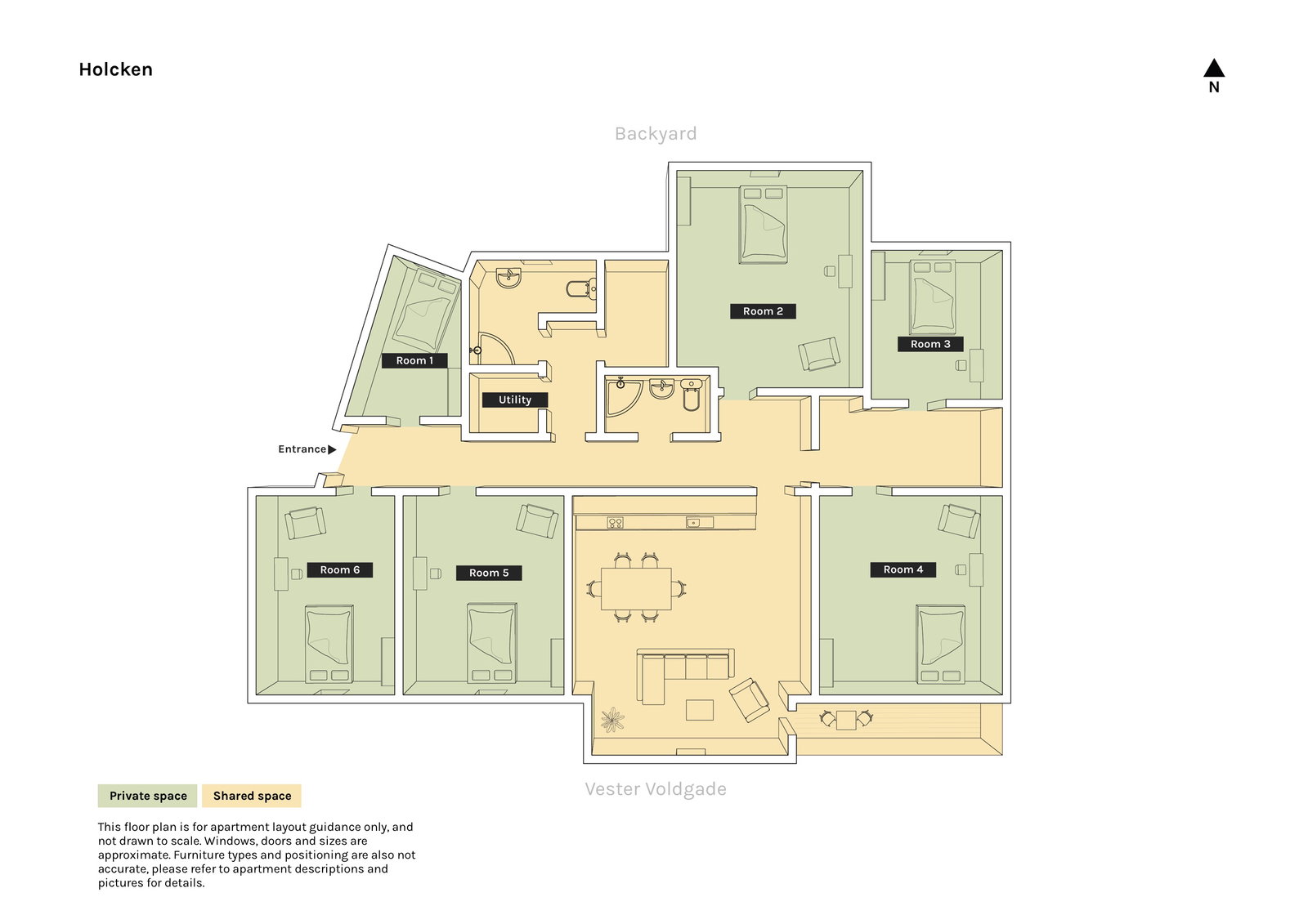 Visual presentation of the listing