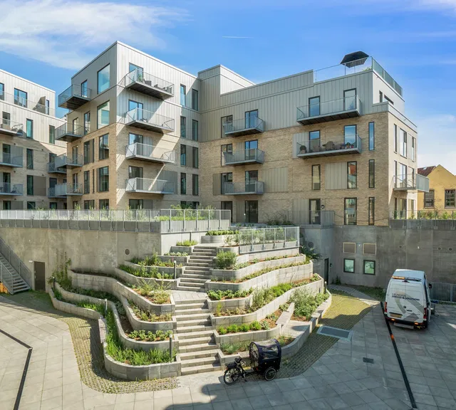 apartment Delevenlig treværelseslejlighed med adgang til tagterrasse