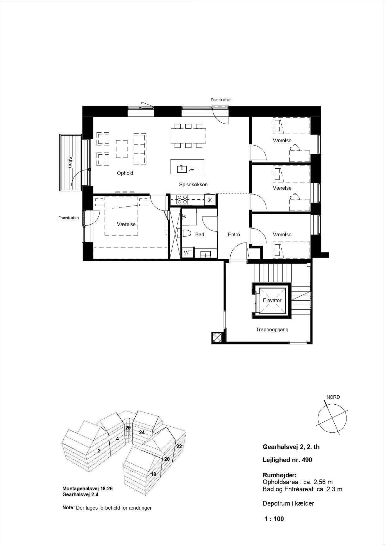 Visual presentation of the listing