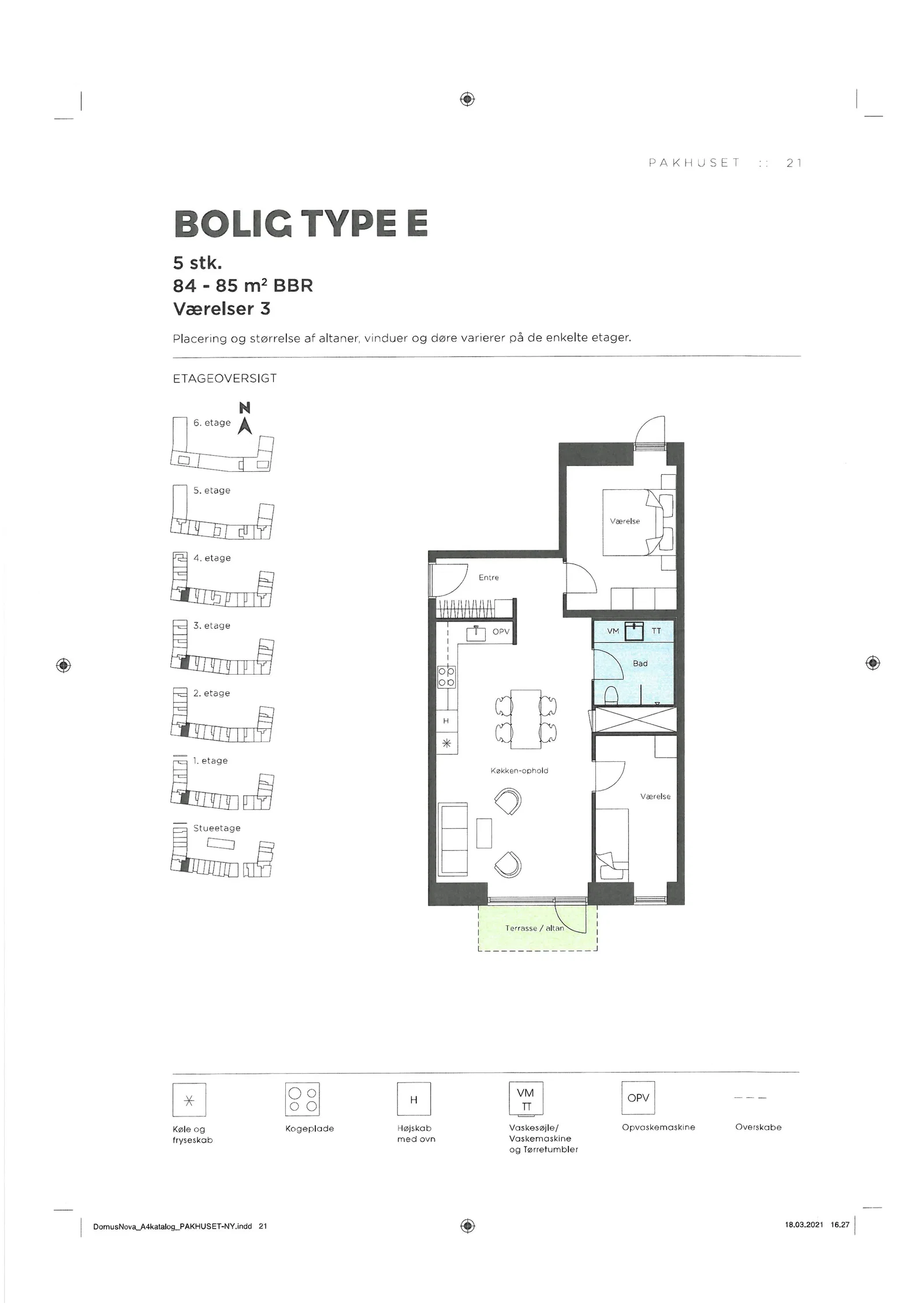 Visual presentation of the listing