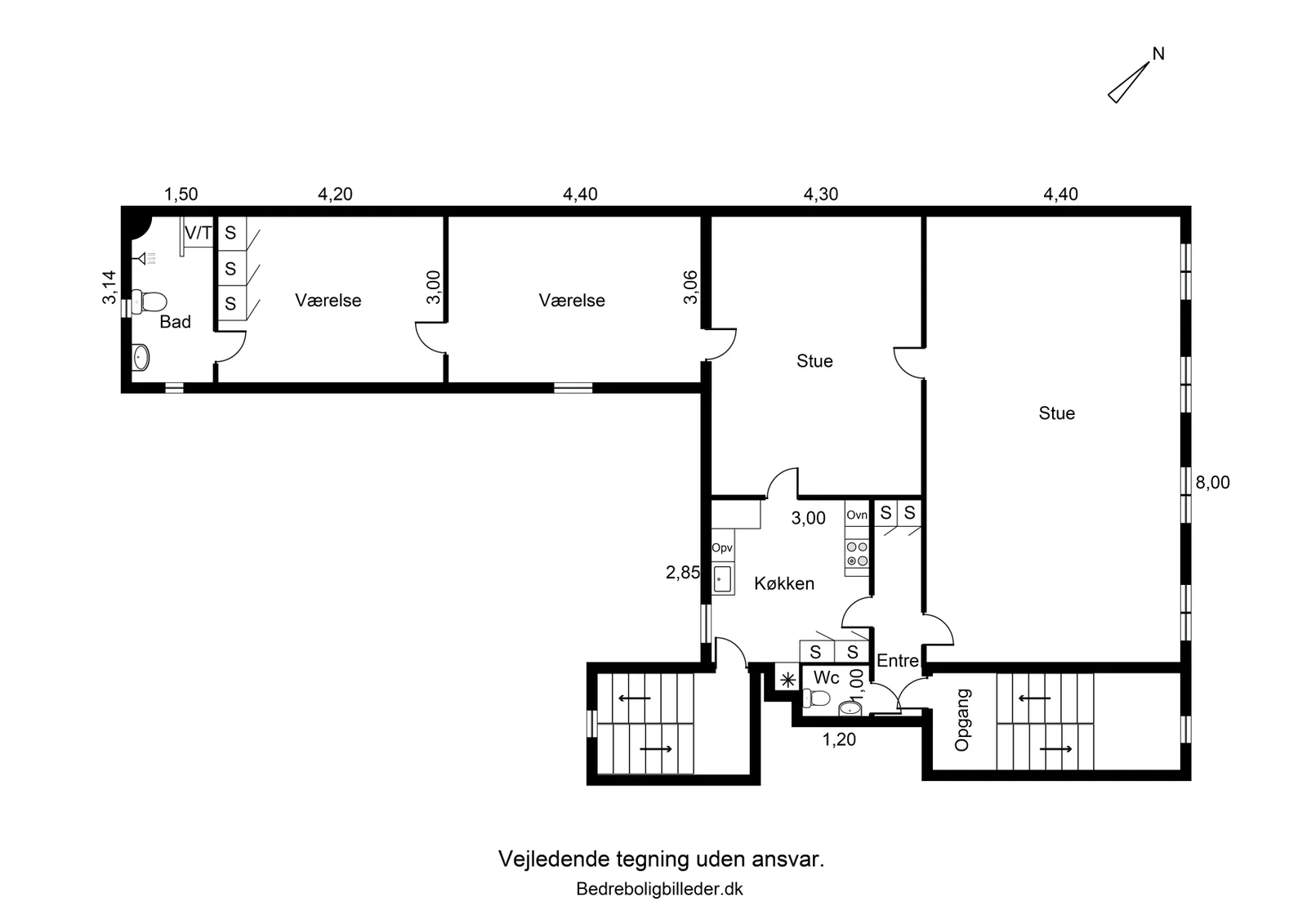 Visual presentation of the listing