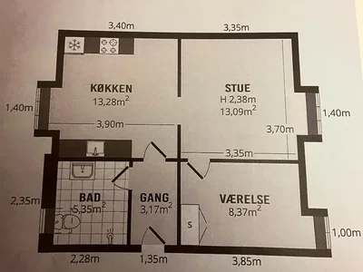2-værelses lejlighed på 58 m² med central beliggenhed - Agtrupvej, Kolding - 2