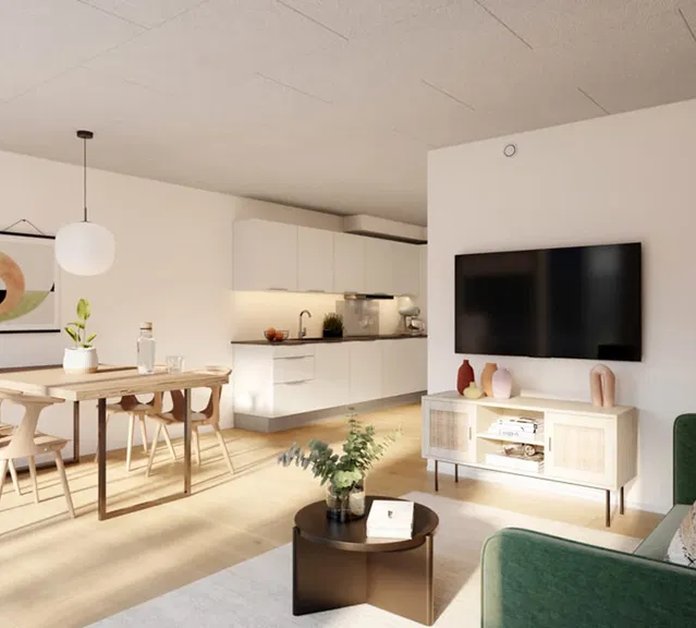 townhouse Lyst rækkehus med terrasse og privat skur