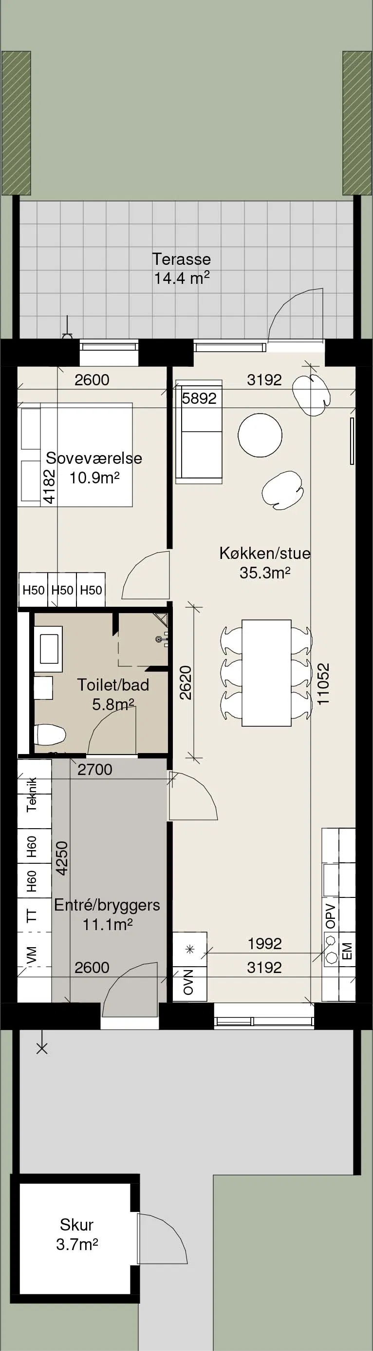 Visual presentation of the listing
