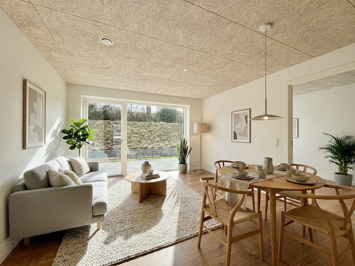 Moderne rækkehus på 111 m² i Sønder Bjert - Blomstervænget, Bjert - 0
