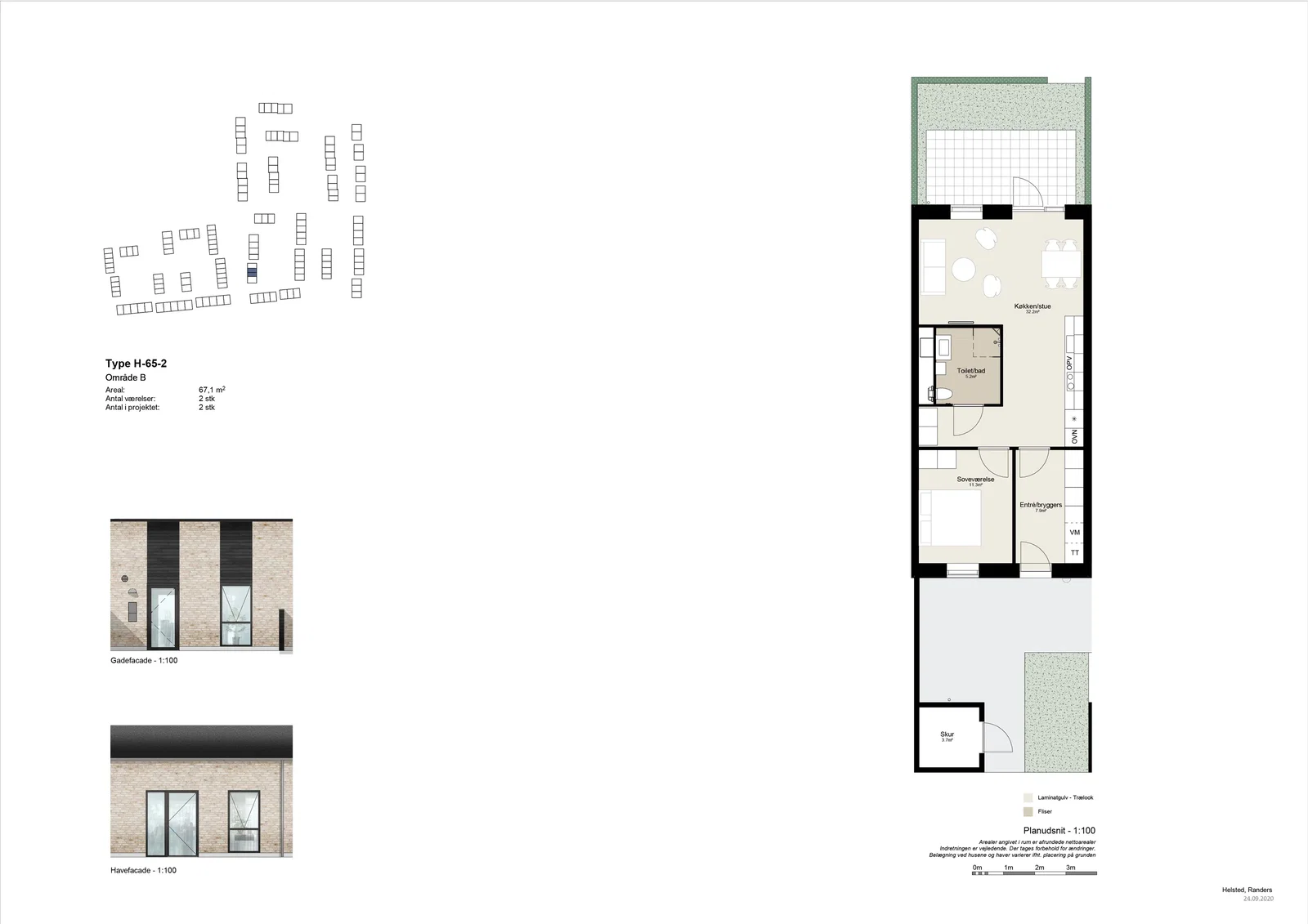 Visual presentation of the listing
