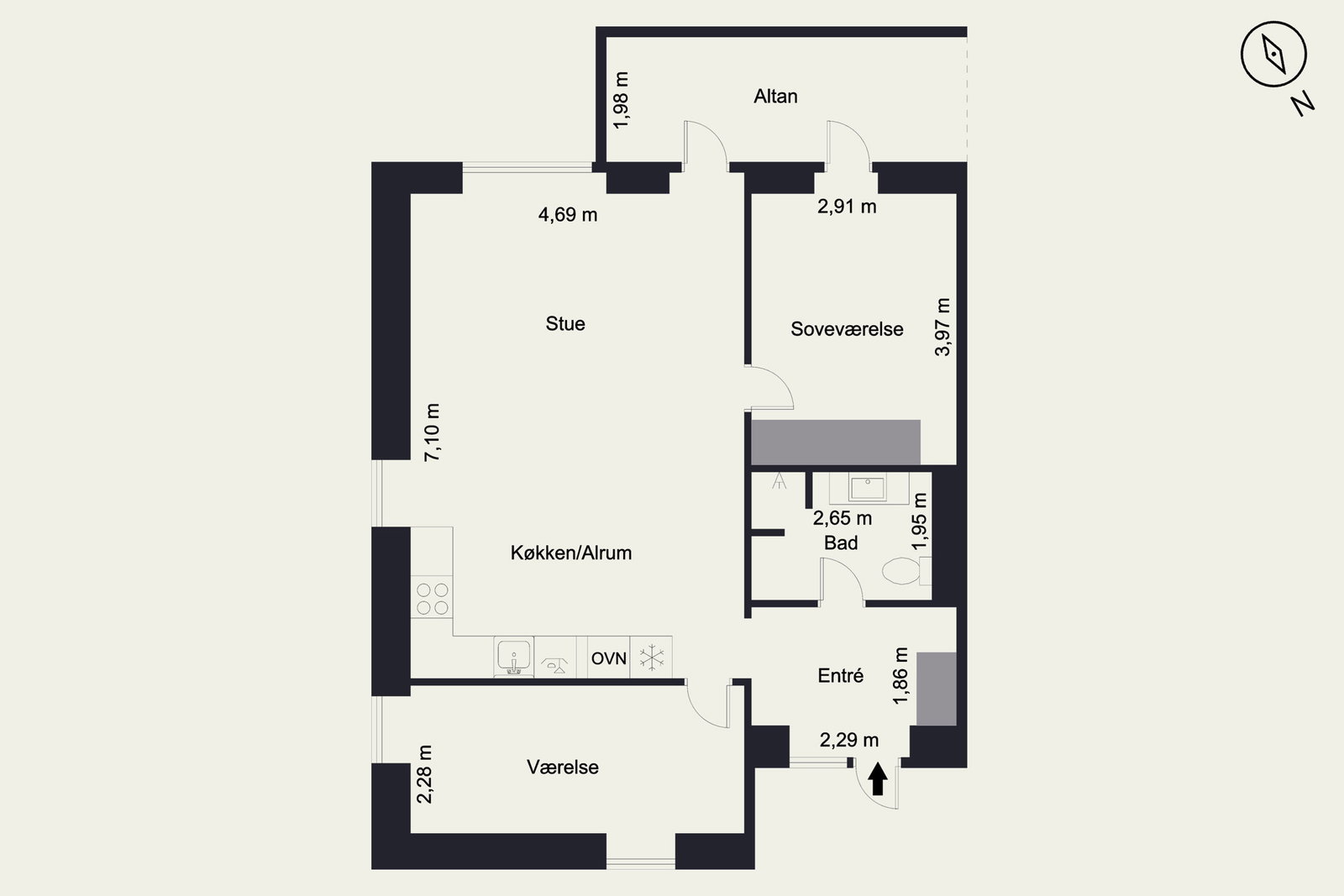 Visual presentation of the listing