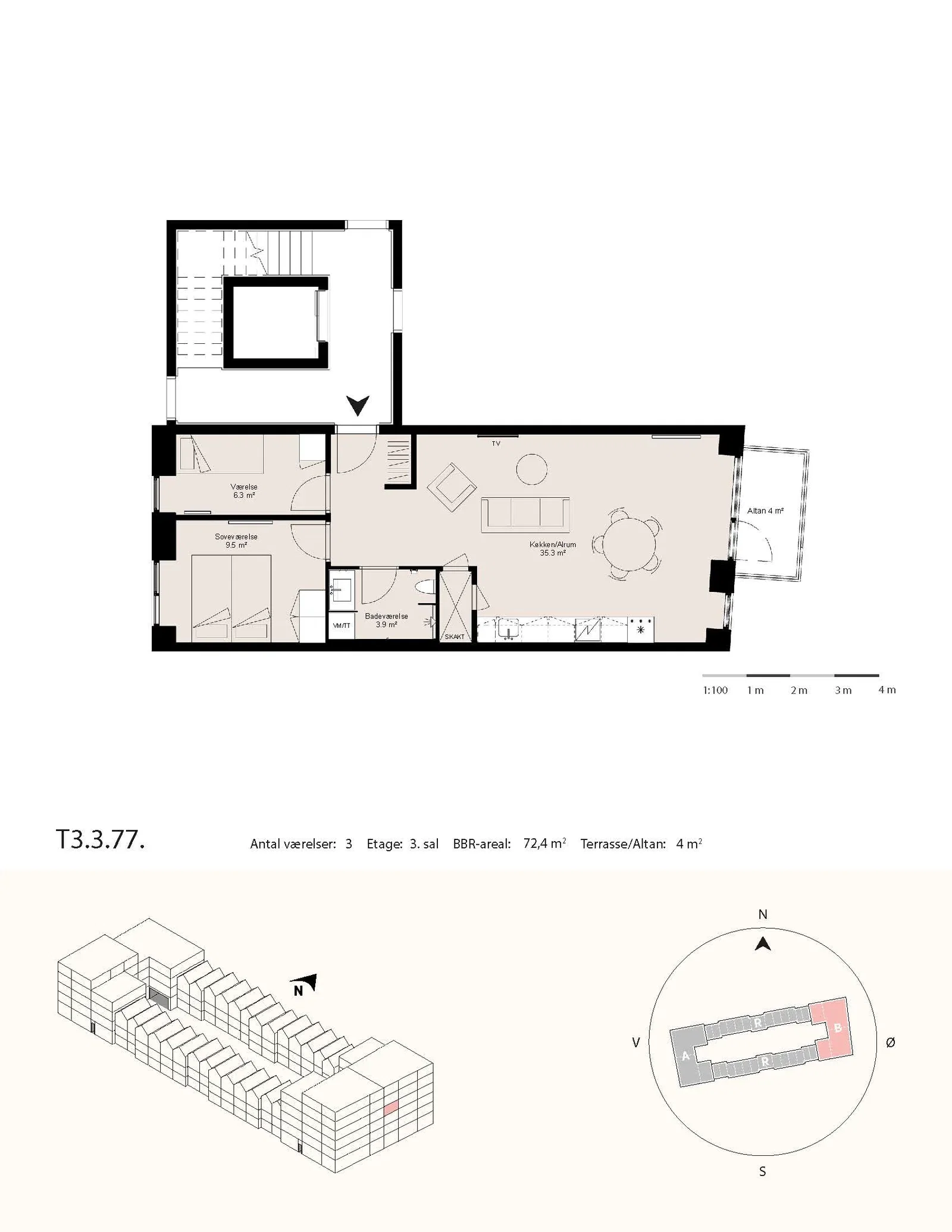 Visual presentation of the listing