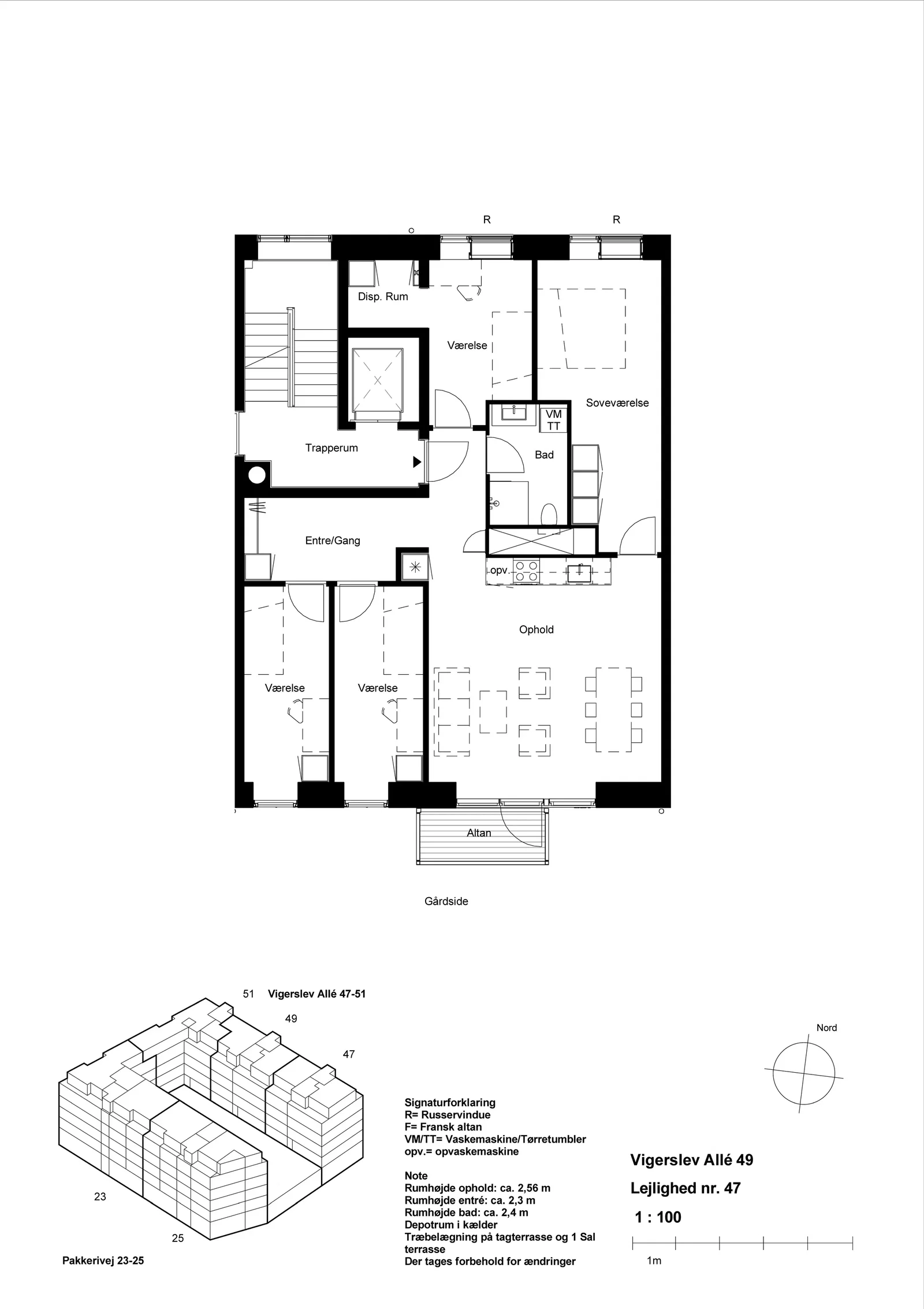 Visual presentation of the listing