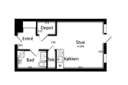 Visual presentation of the listing