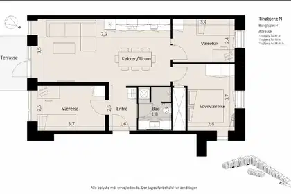Visual presentation of the listing