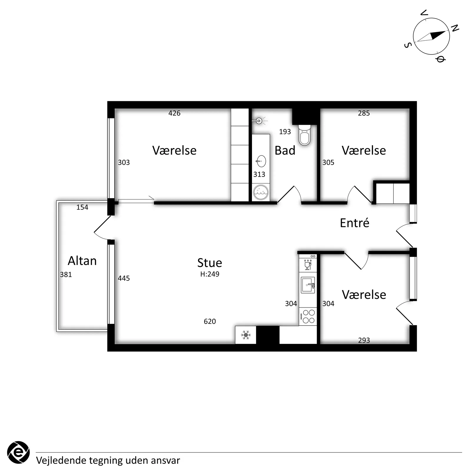 Visual presentation of the listing