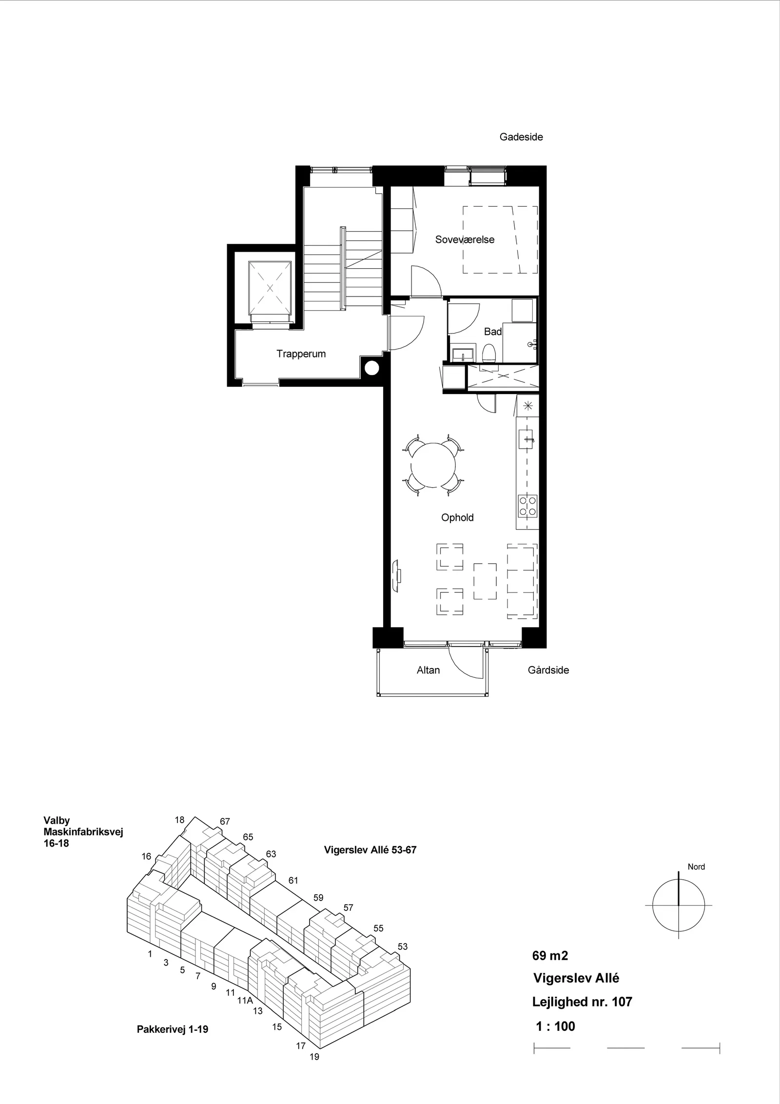 Visual presentation of the listing
