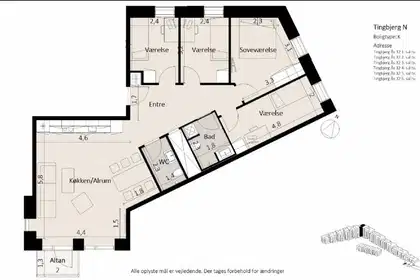 Visual presentation of the listing