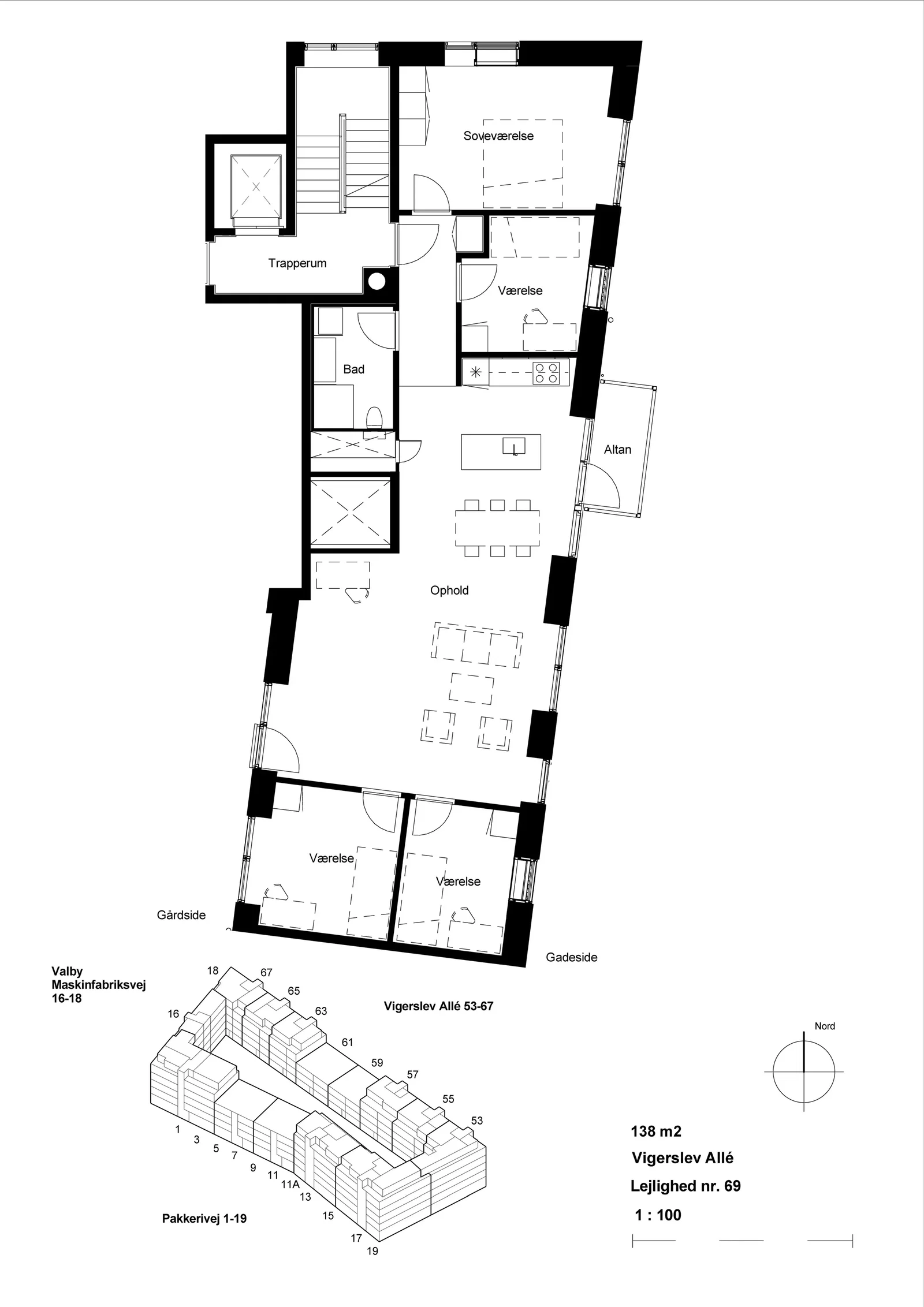 Visual presentation of the listing