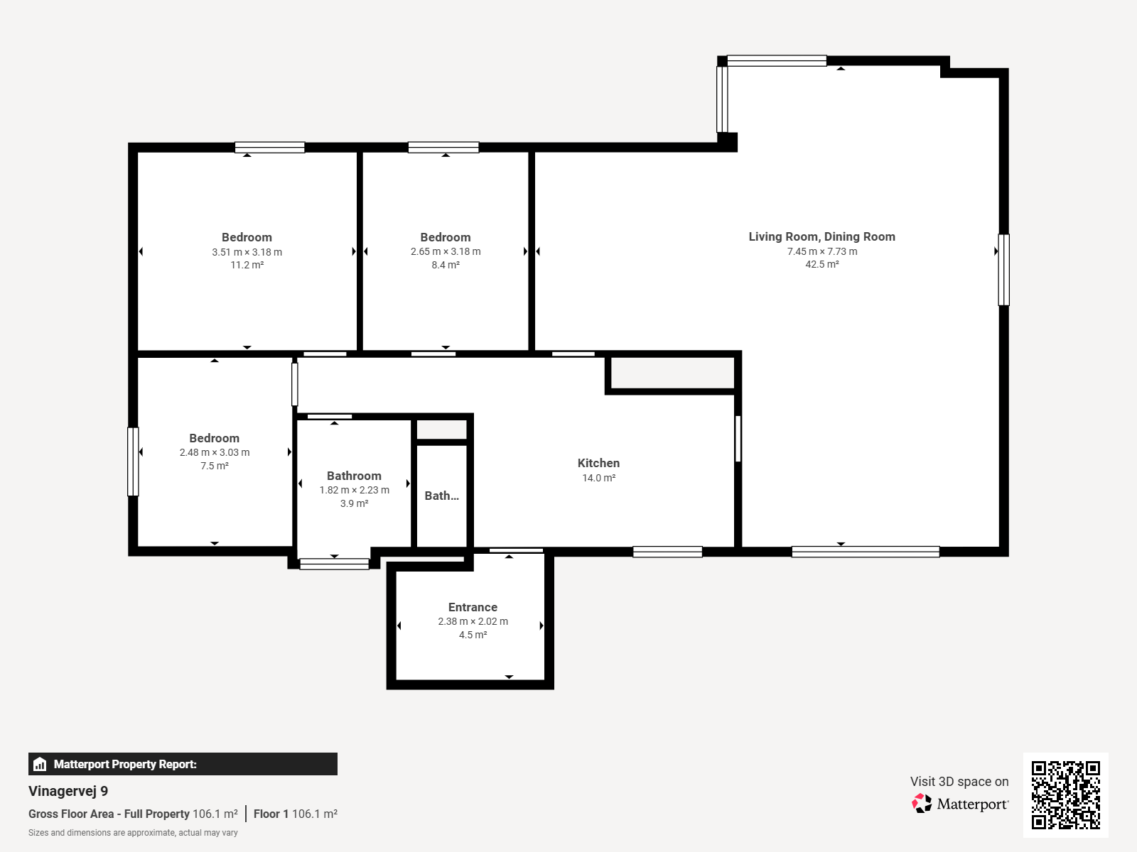 Visual presentation of the listing