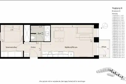 Visual presentation of the listing