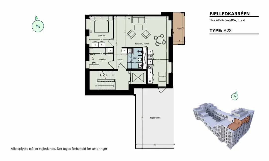 Visual presentation of the listing