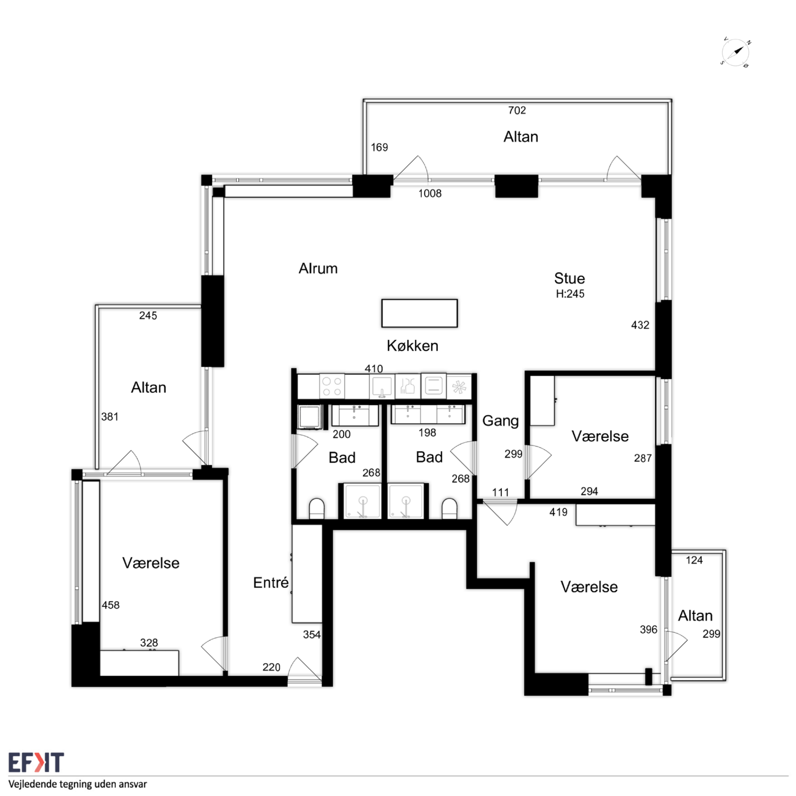 Visual presentation of the listing