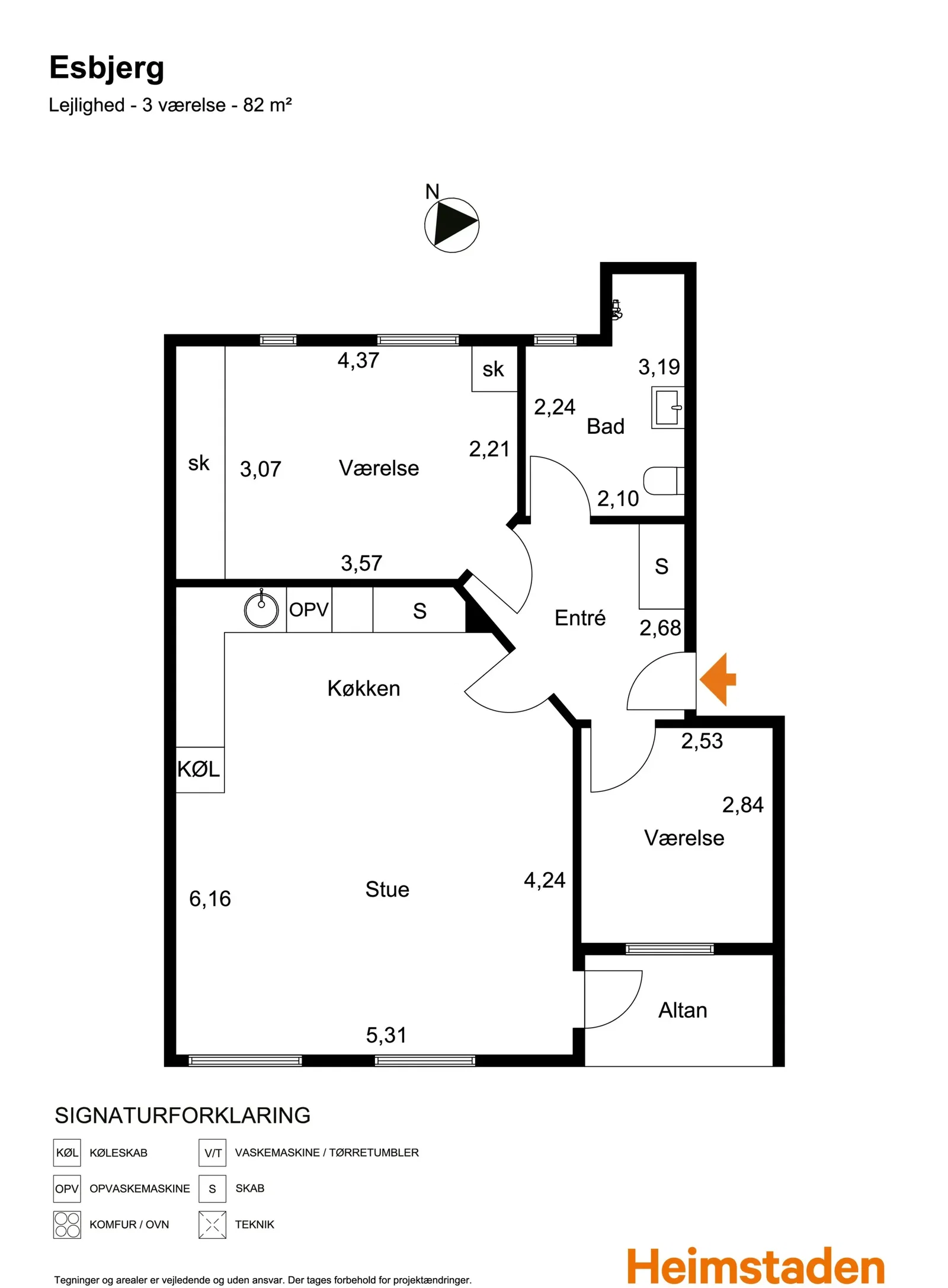 Visual presentation of the listing
