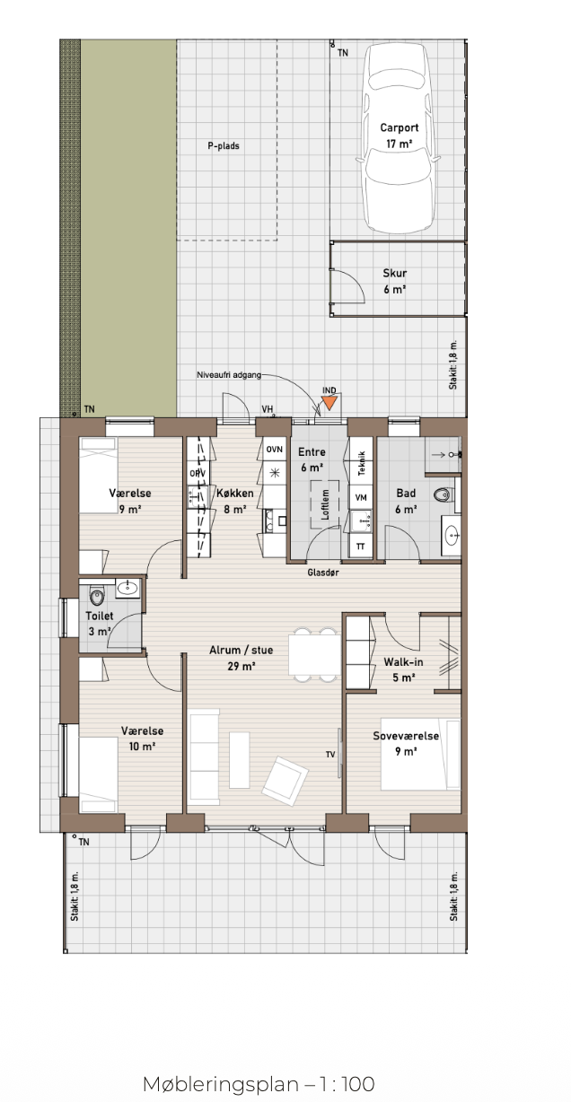 Visual presentation of the listing