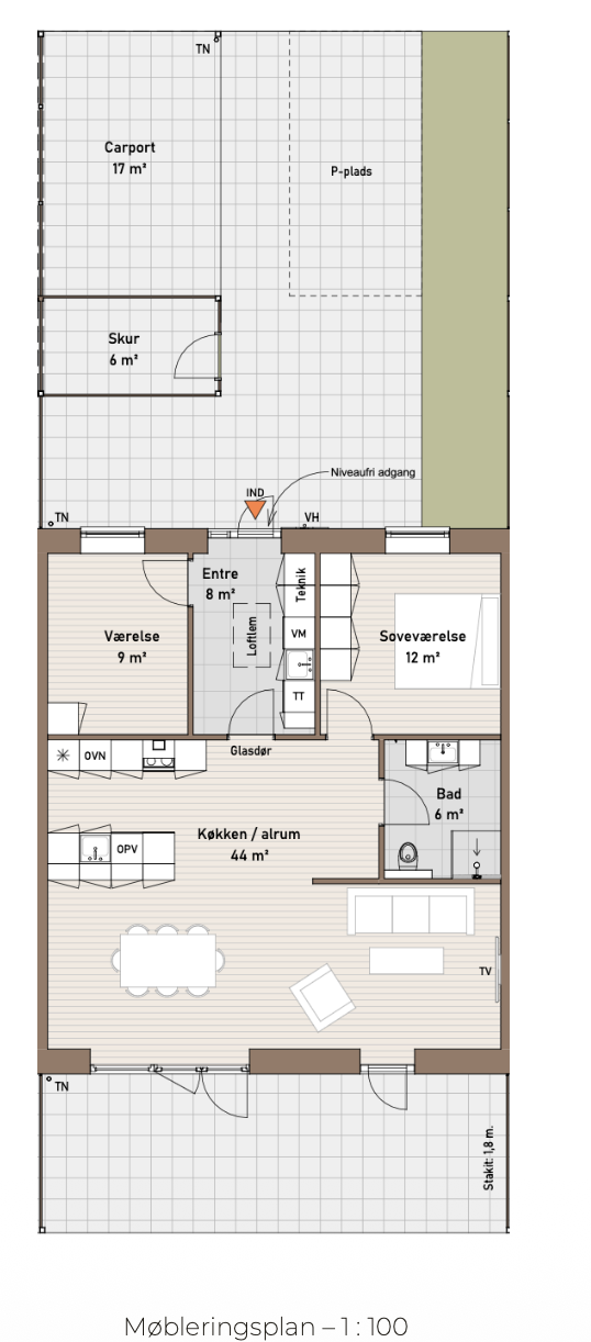 Visual presentation of the listing