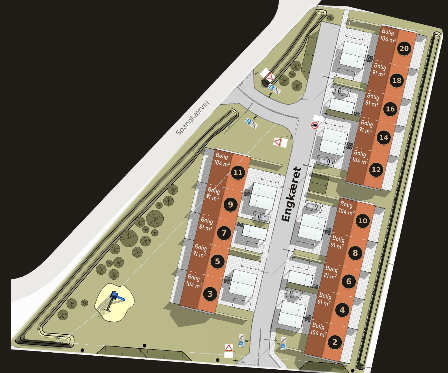 Visual presentation of the listing