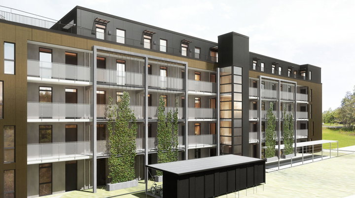 Lys 2-værelses lejlighed med altan og adgang til tagterrasse - Munkebjergvænget, Odense M - 0