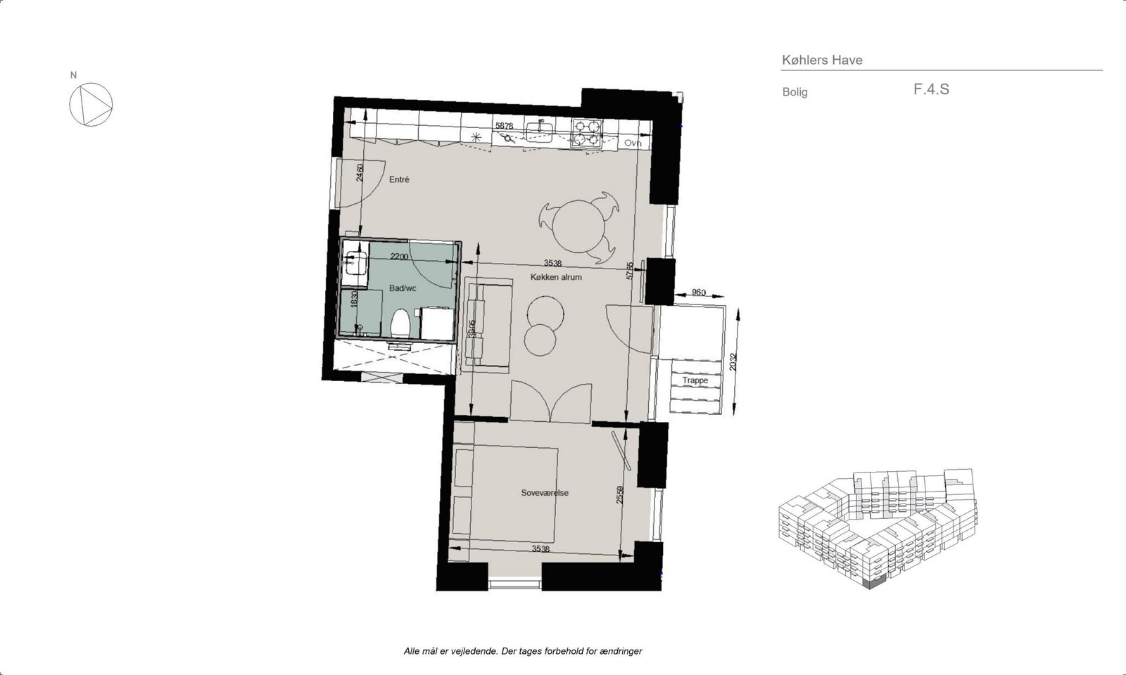 Visual presentation of the listing